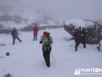 Ruta San Lorenzo de el Escorial - Zarzalejo  - Collado de Entrecabezas - Guerra de bolas de nieve